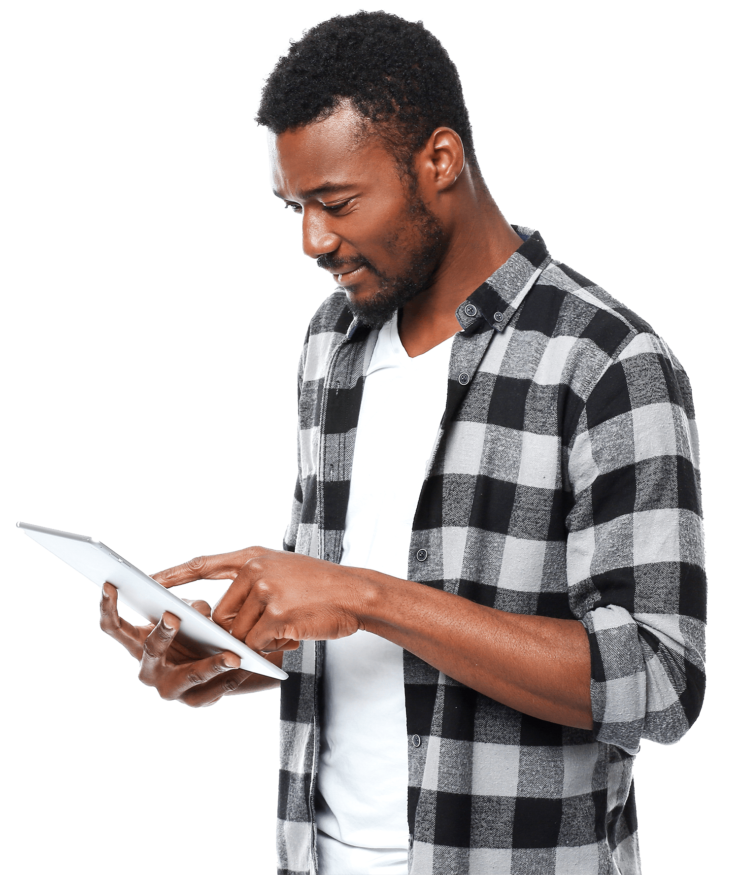man-on-ipad